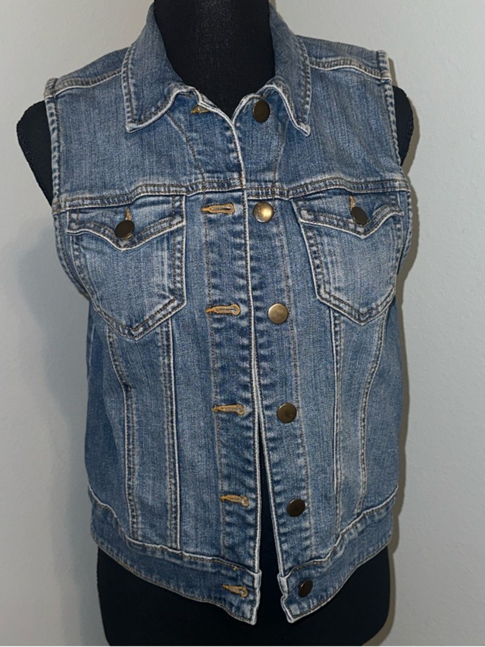 Rubbish Women's Denim Vest - Light Blue